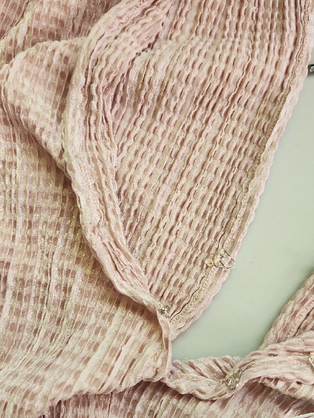 Sabina Musayev Blush Pink Maxi Dress with Plunging V-Neck - Picture 9 of 9